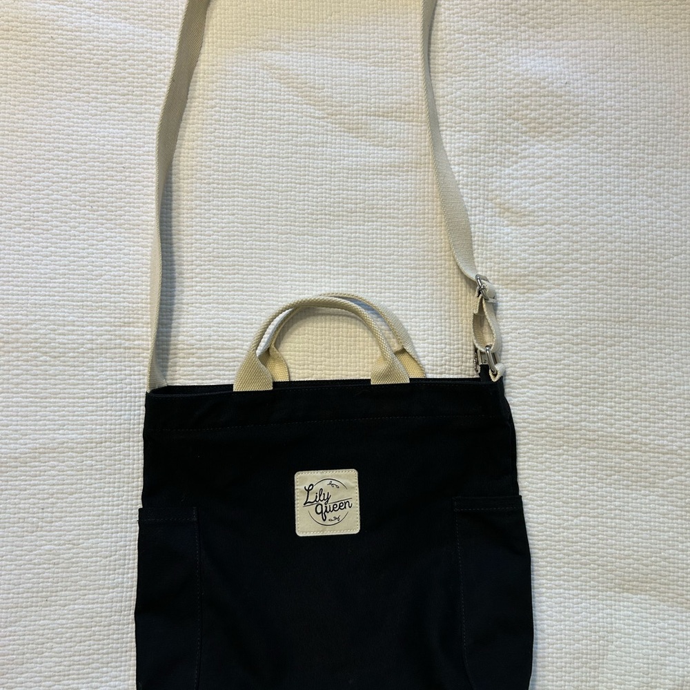 Black and Cream Tote Bag